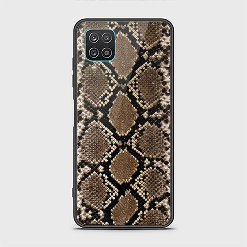 Samsung Galaxy A12 Cover - Printed Skins Series - HQ Ultra Shine Premium Infinity Glass Soft Silicon Borders Case