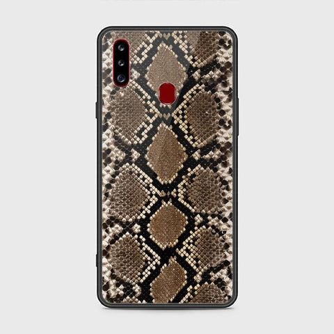 Samsung Galaxy A20s Cover - Printed Skins Series - HQ Ultra Shine Premium Infinity Glass Soft Silicon Borders Case