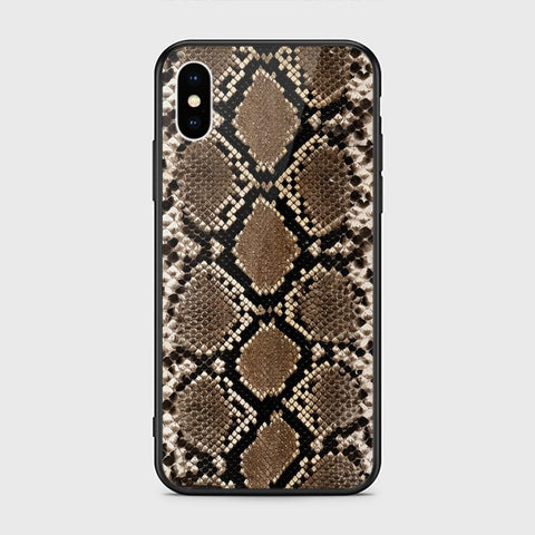 iPhone XS Cover - Printed Skins Series - HQ Ultra Shine Premium Infinity Glass Soft Silicon Borders Case