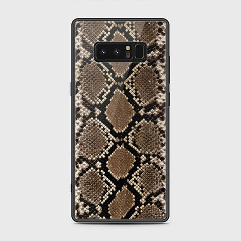 Samsung Galaxy Note 8 Cover - Printed Skins Series - HQ Ultra Shine Premium Infinity Glass Soft Silicon Borders Case