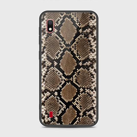 Samsung Galaxy A10 Cover - Printed Skins Series - HQ Ultra Shine Premium Infinity Glass Soft Silicon Borders Case