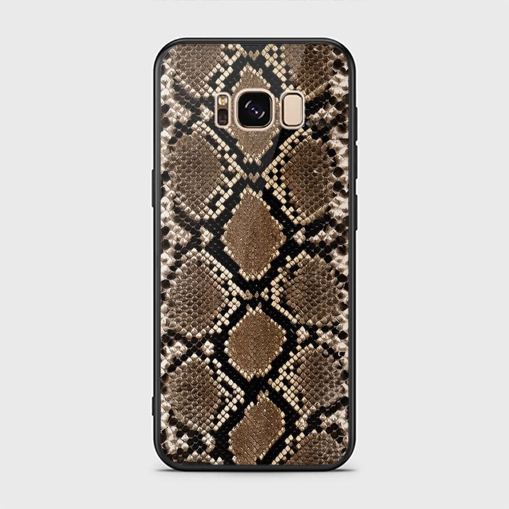 Samsung Galaxy S8 Plus Cover - Printed Skins Series - HQ Ultra Shine Premium Infinity Glass Soft Silicon Borders Case