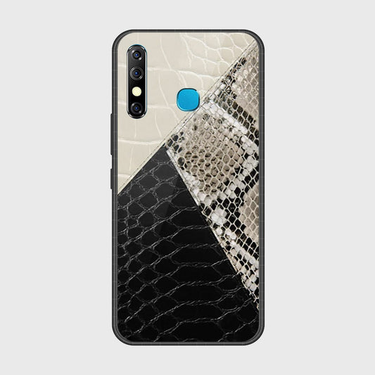 Infinix Hot 8 Cover- Printed Skins Series - HQ Ultra Shine Premium Infinity Glass Soft Silicon Borders Case