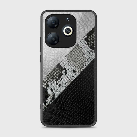 Infinix Hot 40i Cover- Printed Skins Series - HQ Ultra Shine Premium Infinity Glass Soft Silicon Borders Case
