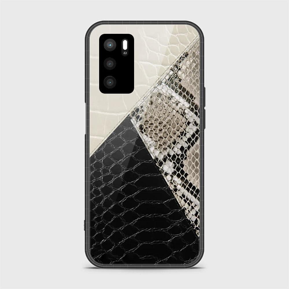 Oppo A16 Cover- Printed Skins Series - HQ Ultra Shine Premium Infinity Glass Soft Silicon Borders Case