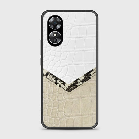 Oppo A17k Cover- Printed Skins Series - HQ Ultra Shine Premium Infinity Glass Soft Silicon Borders Case