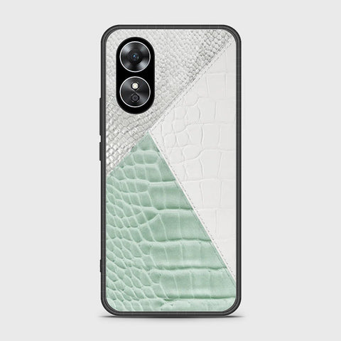 Oppo A17k Cover- Printed Skins Series - HQ Ultra Shine Premium Infinity Glass Soft Silicon Borders Case