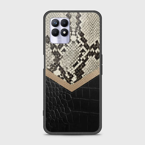 Realme 8i Cover - Printed Skins Series - HQ Ultra Shine Premium Infinity Glass Soft Silicon Borders Case