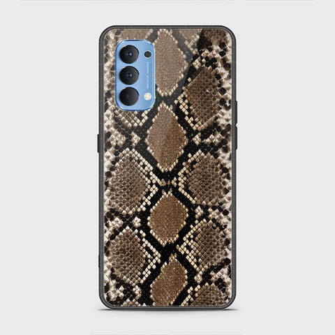 Oppo Reno 4 Cover - Printed Skins Series - HQ Ultra Shine Premium Infinity Glass Soft Silicon Borders Case