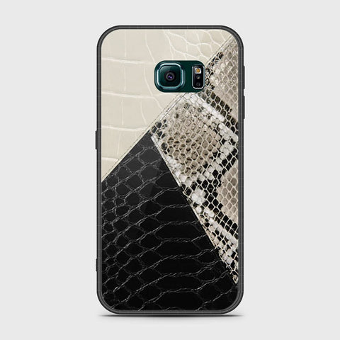 Samsung Galaxy S6 Edge Cover- Printed Skins Series - HQ Ultra Shine Premium Infinity Glass Soft Silicon Borders Case