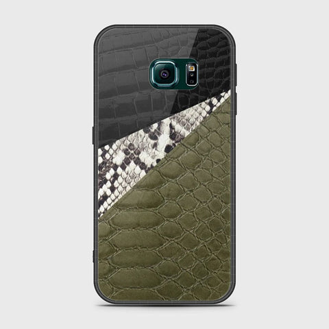 Samsung Galaxy S6 Edge Cover- Printed Skins Series - HQ Ultra Shine Premium Infinity Glass Soft Silicon Borders Case