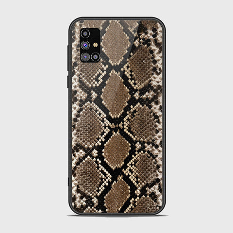 Samsung Galaxy M31s Cover - Printed Skins Series - HQ Ultra Shine Premium Infinity Glass Soft Silicon Borders Case