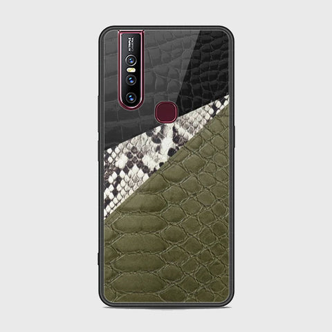 Vivo V15 Cover - Printed Skins Series - HQ Ultra Shine Premium Infinity Glass Soft Silicon Borders Case