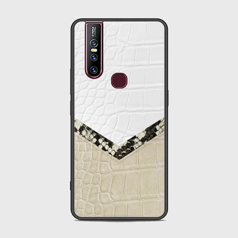 Vivo V15 Cover - Printed Skins Series - HQ Ultra Shine Premium Infinity Glass Soft Silicon Borders Case