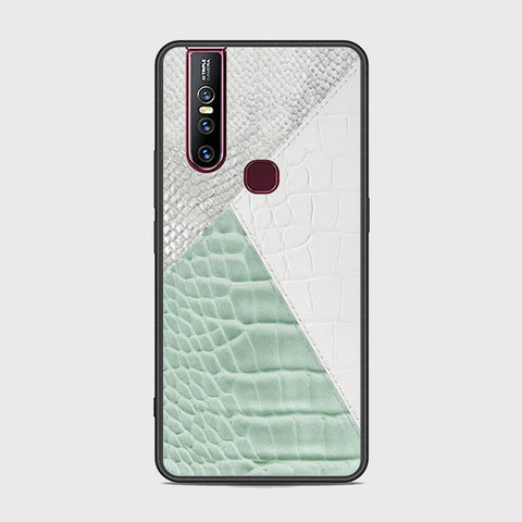 Vivo V15 Cover - Printed Skins Series - HQ Ultra Shine Premium Infinity Glass Soft Silicon Borders Case