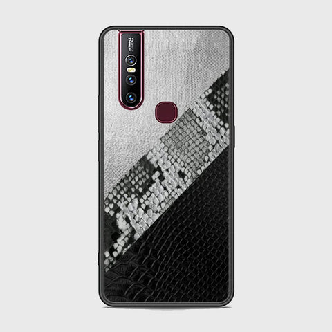 Vivo V15 Cover - Printed Skins Series - HQ Ultra Shine Premium Infinity Glass Soft Silicon Borders Case