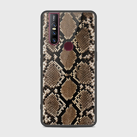 Vivo V15 Cover - Printed Skins Series - HQ Ultra Shine Premium Infinity Glass Soft Silicon Borders Case