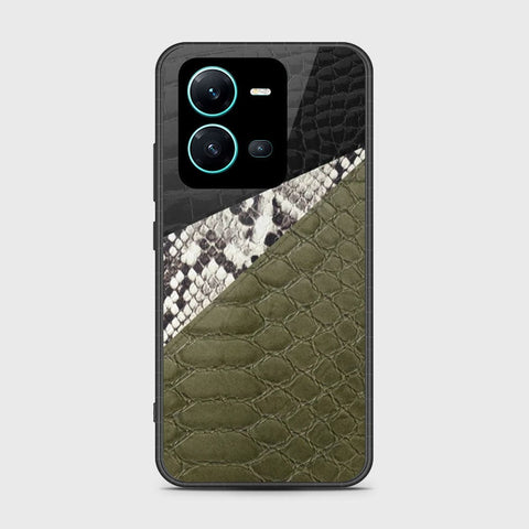 Vivo V25e Cover- Printed Skins Series - HQ Ultra Shine Premium Infinity Glass Soft Silicon Borders Case