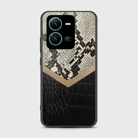 Vivo V25e Cover- Printed Skins Series - HQ Ultra Shine Premium Infinity Glass Soft Silicon Borders Case