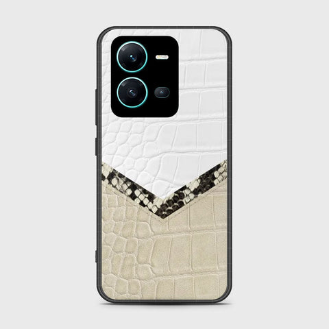 Vivo V25e Cover- Printed Skins Series - HQ Ultra Shine Premium Infinity Glass Soft Silicon Borders Case