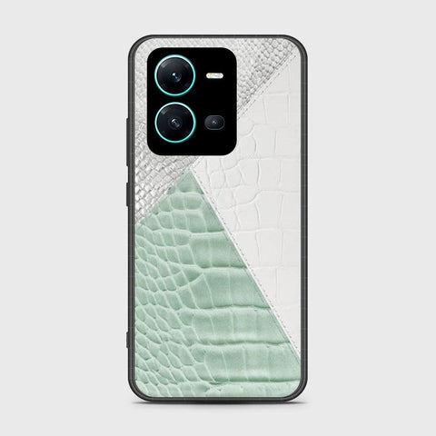 Vivo V25e Cover- Printed Skins Series - HQ Ultra Shine Premium Infinity Glass Soft Silicon Borders Case