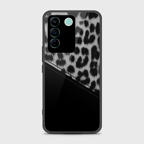 Vivo V27e Cover- Printed Skins Series - HQ Ultra Shine Premium Infinity Glass Soft Silicon Borders Case