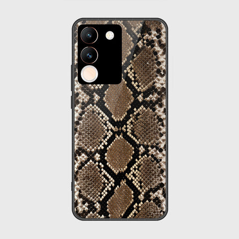 vivo V29e Cover- Printed Skins Series - HQ Ultra Shine Premium Infinity Glass Soft Silicon Borders Case