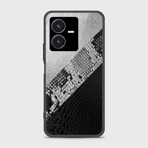 Vivo Y22s Cover- Printed Skins Series - HQ Ultra Shine Premium Infinity Glass Soft Silicon Borders Case