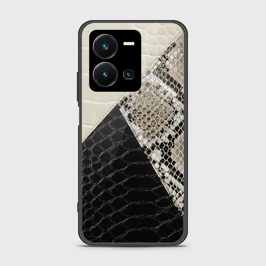 Vivo Y35 4G Cover- Printed Skins Series - HQ Ultra Shine Premium Infinity Glass Soft Silicon Borders Case