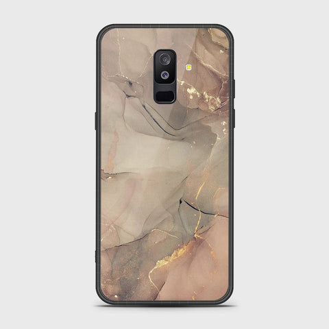 Samsung Galaxy A6 Plus 2018 Cover- Mystic Marble Series - HQ Ultra Shine Premium Infinity Glass Soft Silicon Borders Case