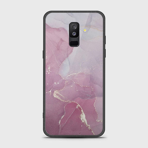 Samsung Galaxy A6 Plus 2018 Cover- Mystic Marble Series - HQ Ultra Shine Premium Infinity Glass Soft Silicon Borders Case