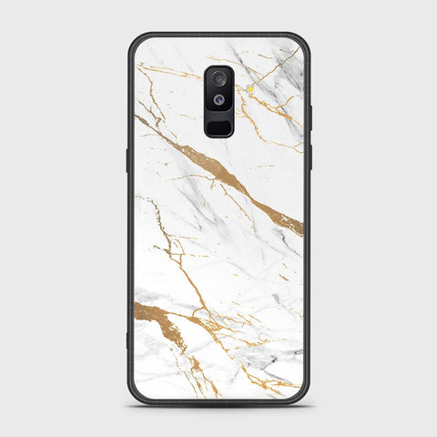 Samsung Galaxy A6 Plus 2018 Cover- Mystic Marble Series - HQ Ultra Shine Premium Infinity Glass Soft Silicon Borders Case