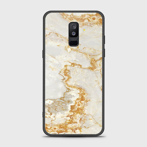 Samsung Galaxy A6 Plus 2018 Cover- Mystic Marble Series - HQ Ultra Shine Premium Infinity Glass Soft Silicon Borders Case