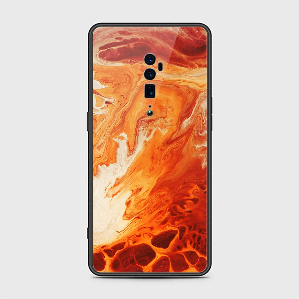 Oppo Reno 10x Zoom Cover - Mystic Marble Series - HQ Ultra Shine Premium Infinity Glass Soft Silicon Borders Case