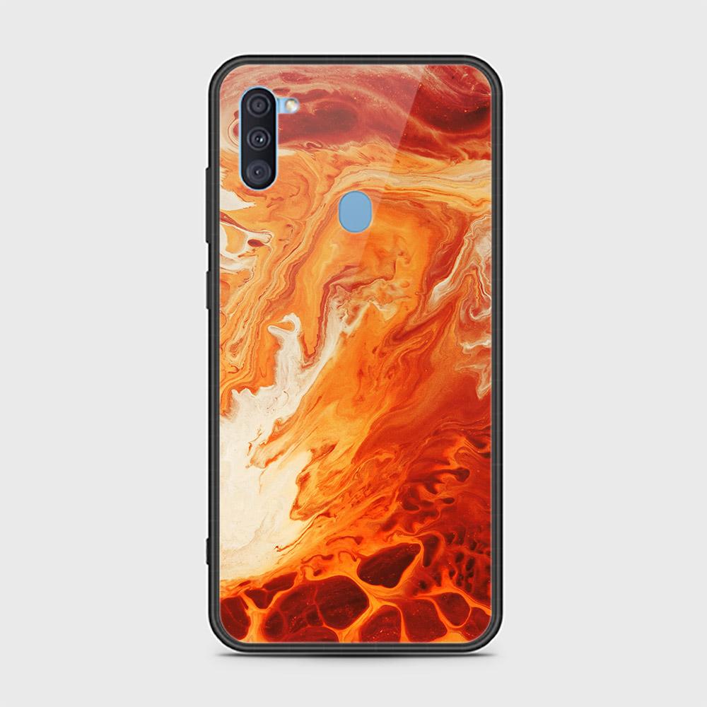 Samsung Galaxy M11 Cover - Mystic Marble Series - HQ Ultra Shine Premium Infinity Glass Soft Silicon Borders Case