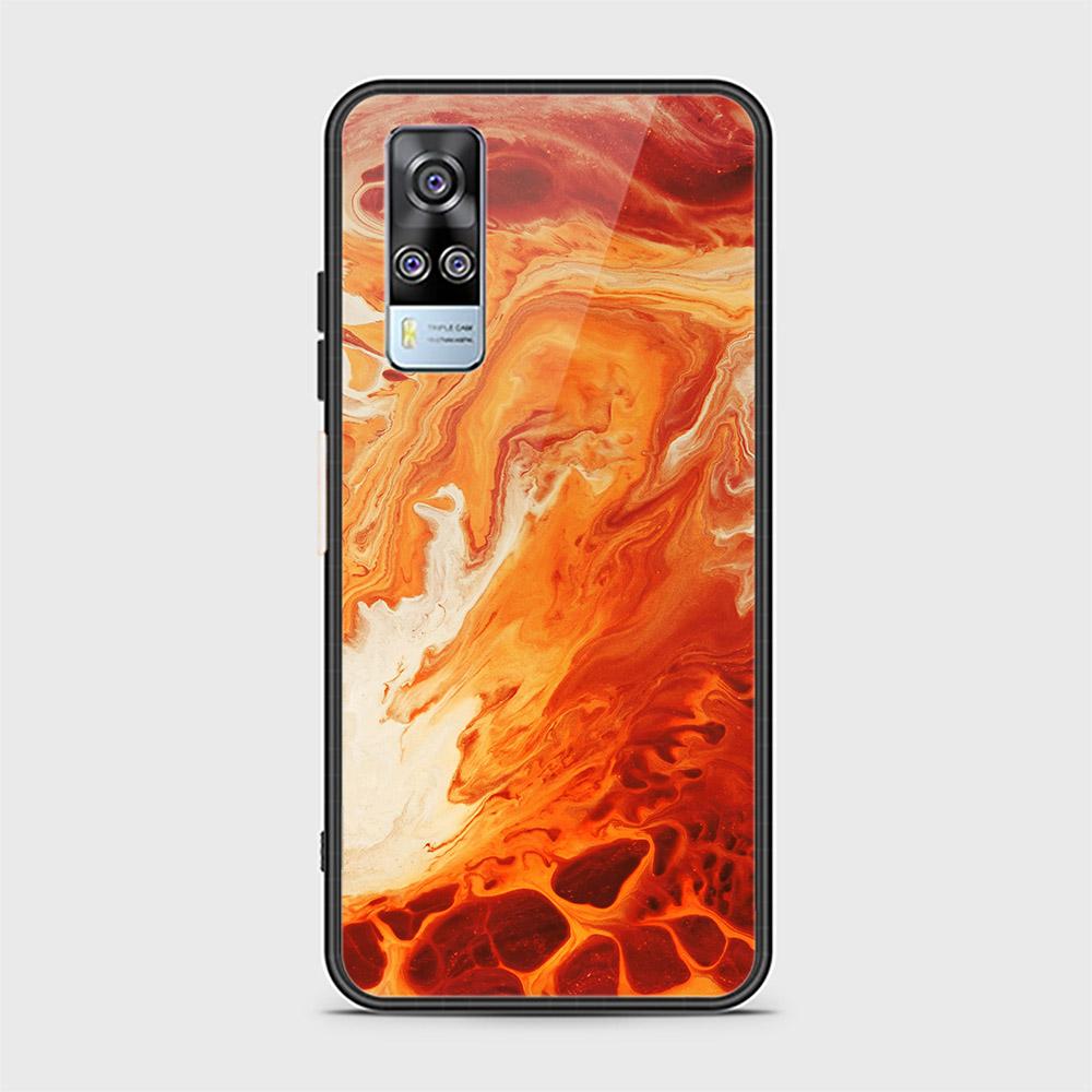 Vivo Y31 Cover - Mystic Marble Series - HQ Ultra Shine Premium Infinity Glass Soft Silicon Borders Case