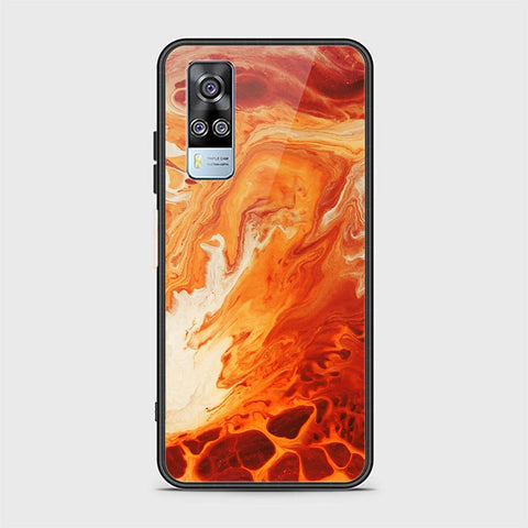 Vivo Y31 Cover - Mystic Marble Series - HQ Ultra Shine Premium Infinity Glass Soft Silicon Borders Case