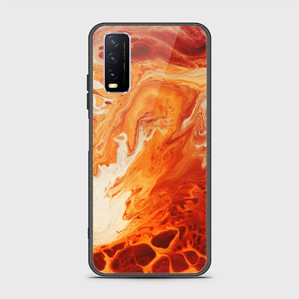 Vivo Y20 Cover - Mystic Marble Series - HQ Ultra Shine Premium Infinity Glass Soft Silicon Borders Case