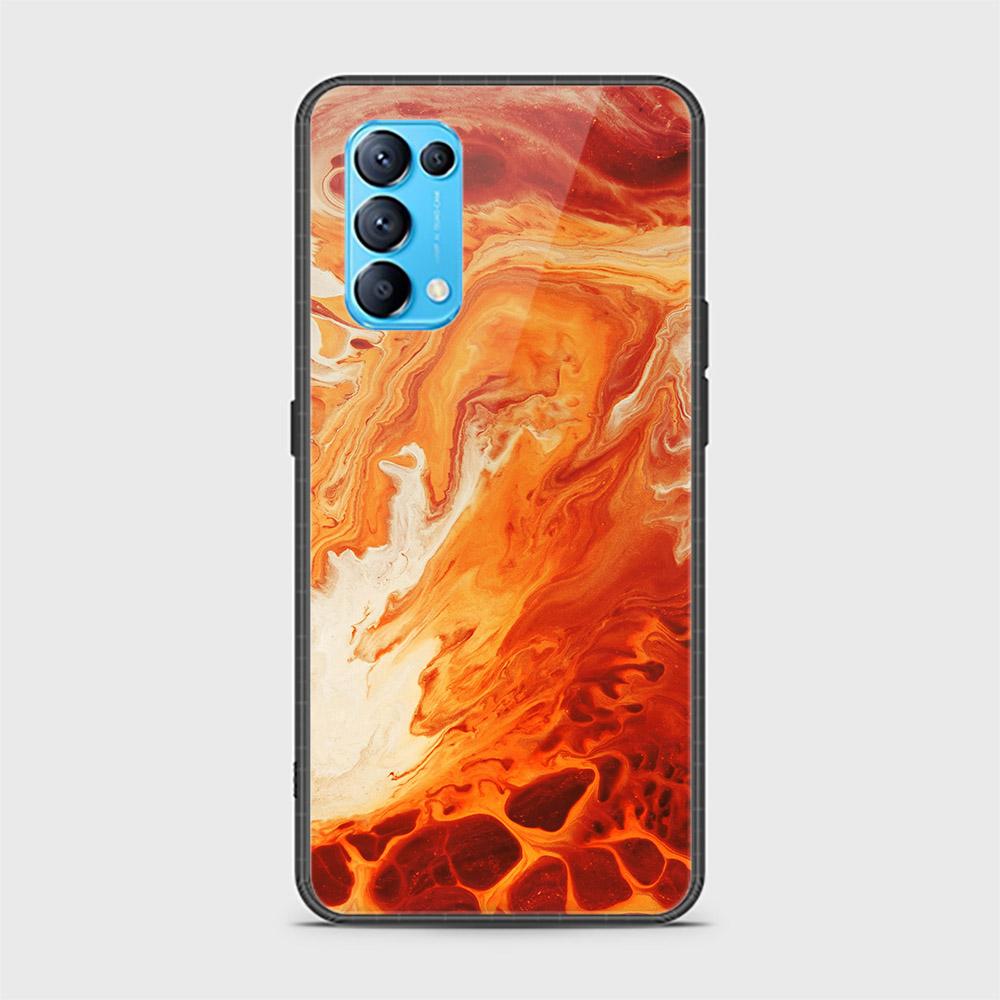 Oppo Find X3 Lite Cover - Mystic Marble Series - HQ Ultra Shine Premium Infinity Glass Soft Silicon Borders Case