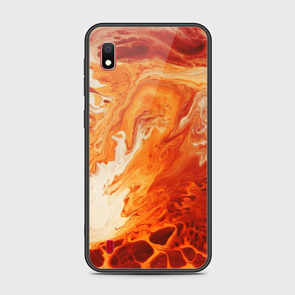 Samsung Galaxy A10 Cover - Mystic Marble Series - HQ Ultra Shine Premium Infinity Glass Soft Silicon Borders Case