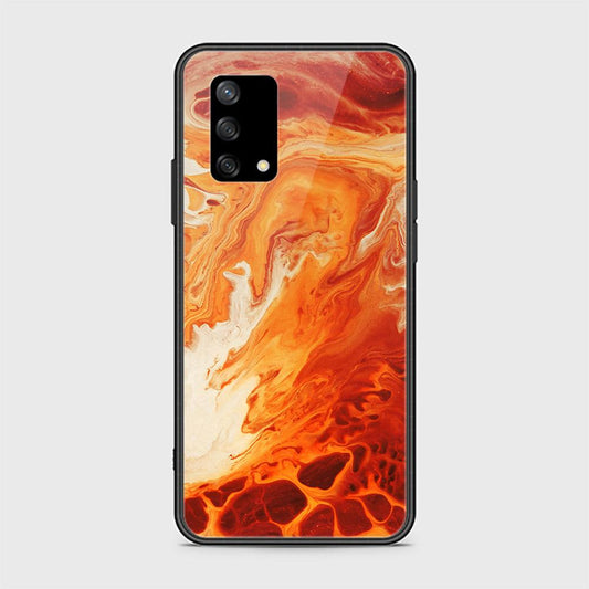 Oppo A74 Cover - Mystic Marble Series - HQ Ultra Shine Premium Infinity Glass Soft Silicon Borders Case