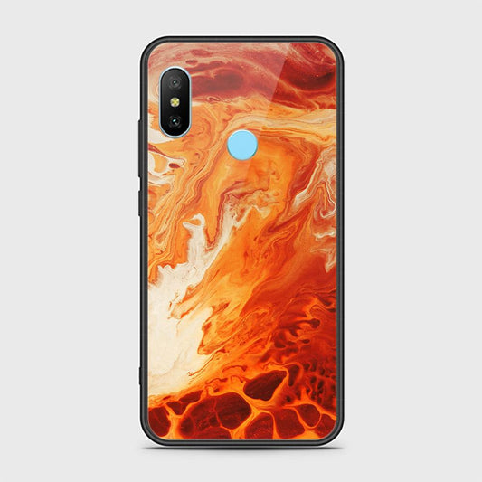 Xiaomi Mi A2 Lite Cover - Mystic Marble Series - HQ Ultra Shine Premium Infinity Glass Soft Silicon Borders Case