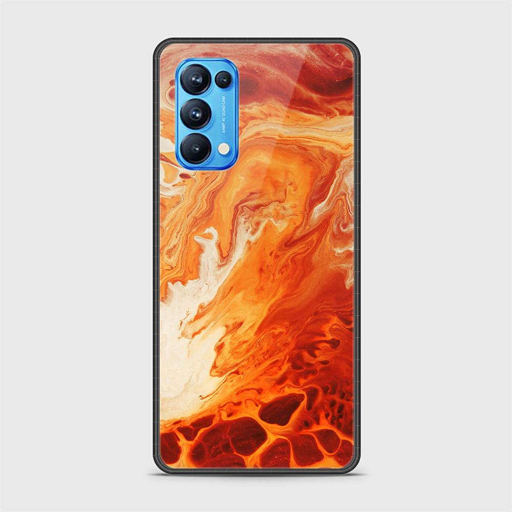 Oppo Reno 5 Pro 5G Cover - Mystic Marble Series - HQ Ultra Shine Premium Infinity Glass Soft Silicon Borders Case