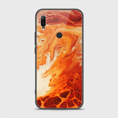 Huawei Y6 2019 / Y6 Prime 2019 Cover - Mystic Marble Series - HQ Ultra Shine Premium Infinity Glass Soft Silicon Borders Case