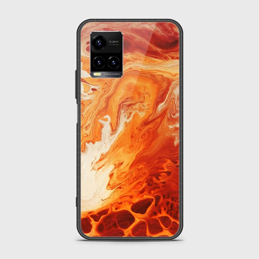 Vivo Y33T Cover - Mystic Marble Series - HQ Ultra Shine Premium Infinity Glass Soft Silicon Borders Case