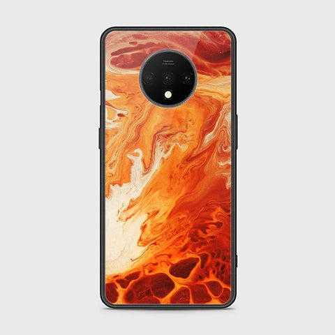 OnePlus 7T Cover - Mystic Marble Series - HQ Ultra Shine Premium Infinity Glass Soft Silicon Borders Case