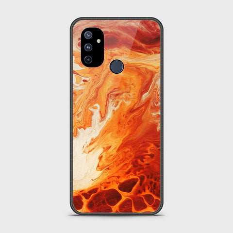 OnePlus Nord N100 Cover- Mystic Marble Series - HQ Ultra Shine Premium Infinity Glass Soft Silicon Borders Case