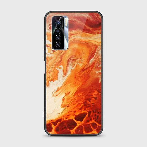 Tecno Camon 17 Pro Cover - Mystic Marble Series - HQ Ultra Shine Premium Infinity Glass Soft Silicon Borders Case