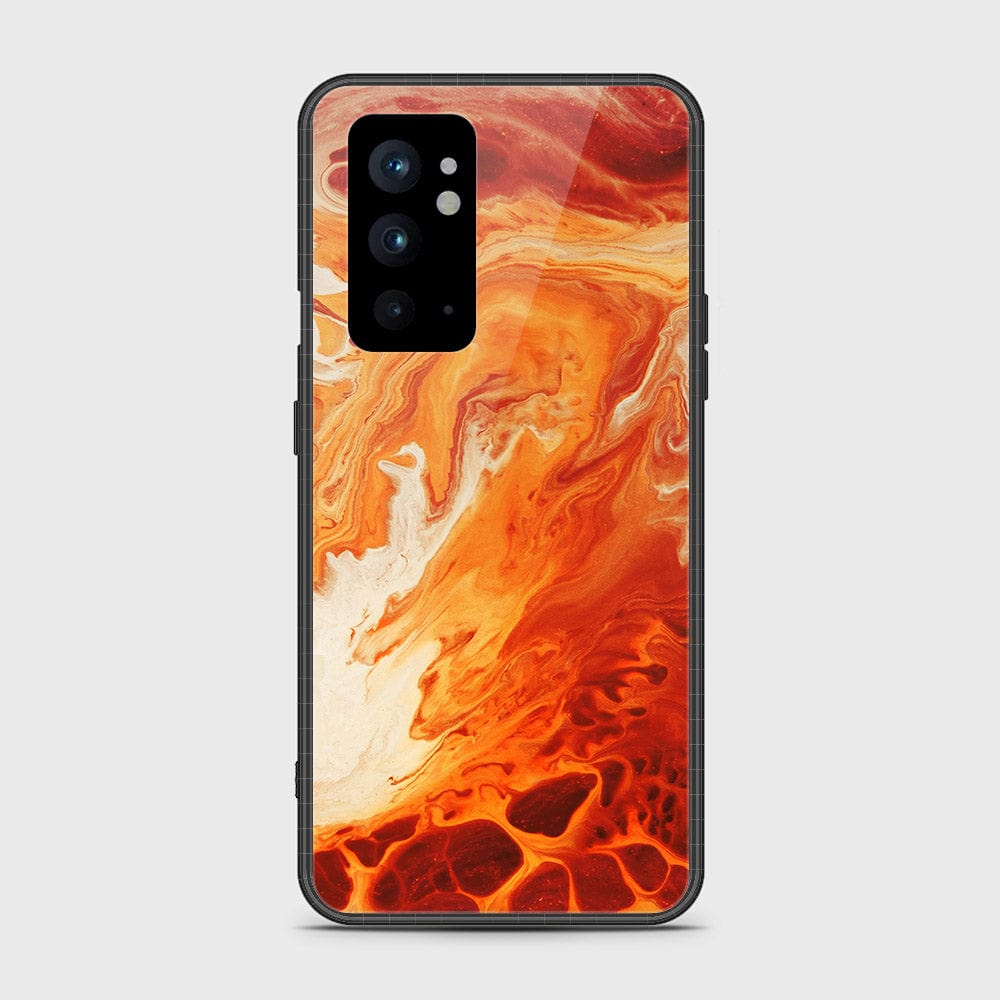 OnePlus 9RT 5G Cover- Mystic Marble Series - HQ Ultra Shine Premium Infinity Glass Soft Silicon Borders Case