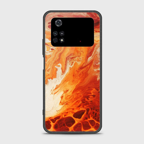 Xiaomi Poco M4 Pro 4G Cover- Mystic Marble Series - HQ Ultra Shine Premium Infinity Glass Soft Silicon Borders Case